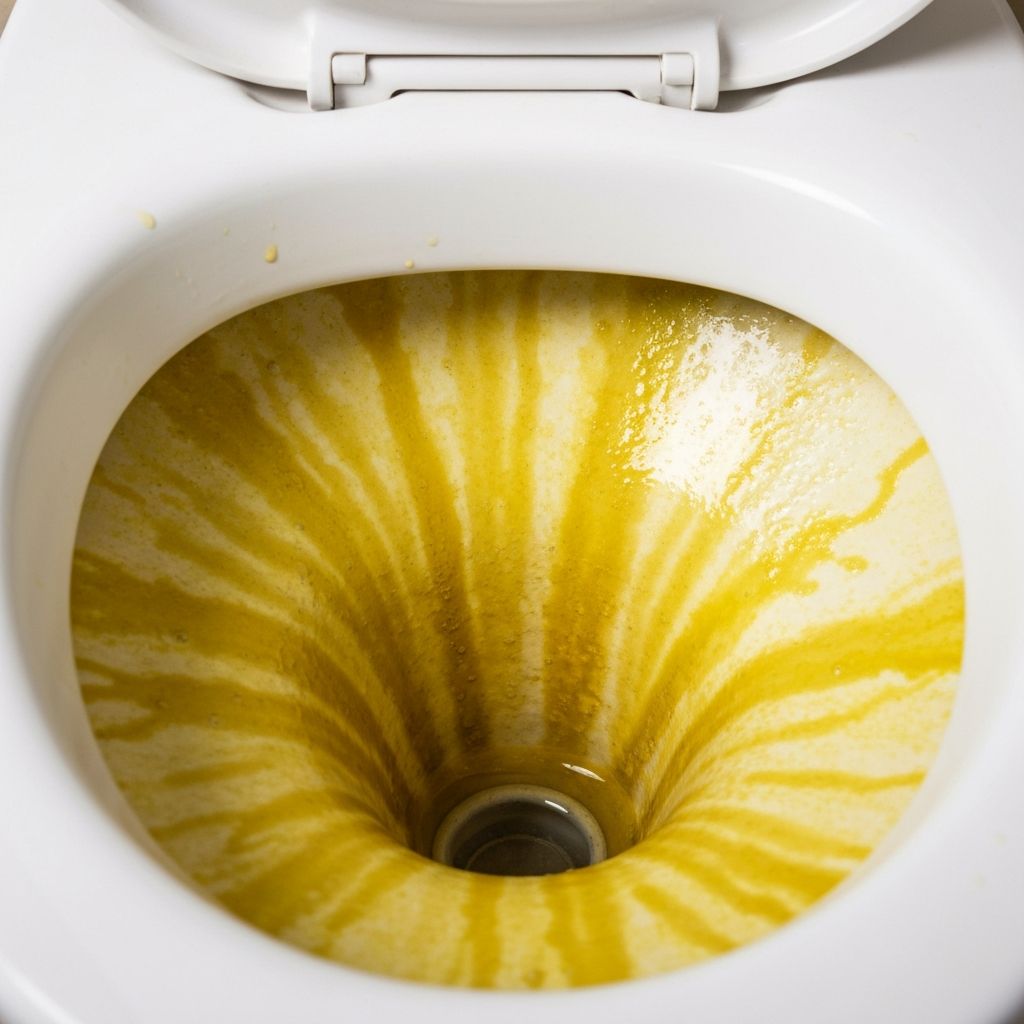 洗浄前のトイレの様子