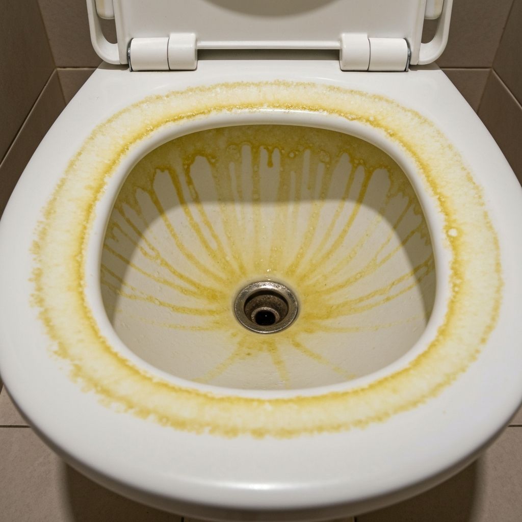 洗浄前のトイレ